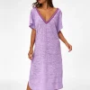 Pitusa V Back Dress - Lavender Hot