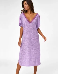 Pitusa V Back Dress - Lavender Hot