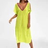 Pitusa V Back Dress - Lemon Outlet