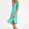 Pitusa V Back Dress - Mint with Orange Outlet