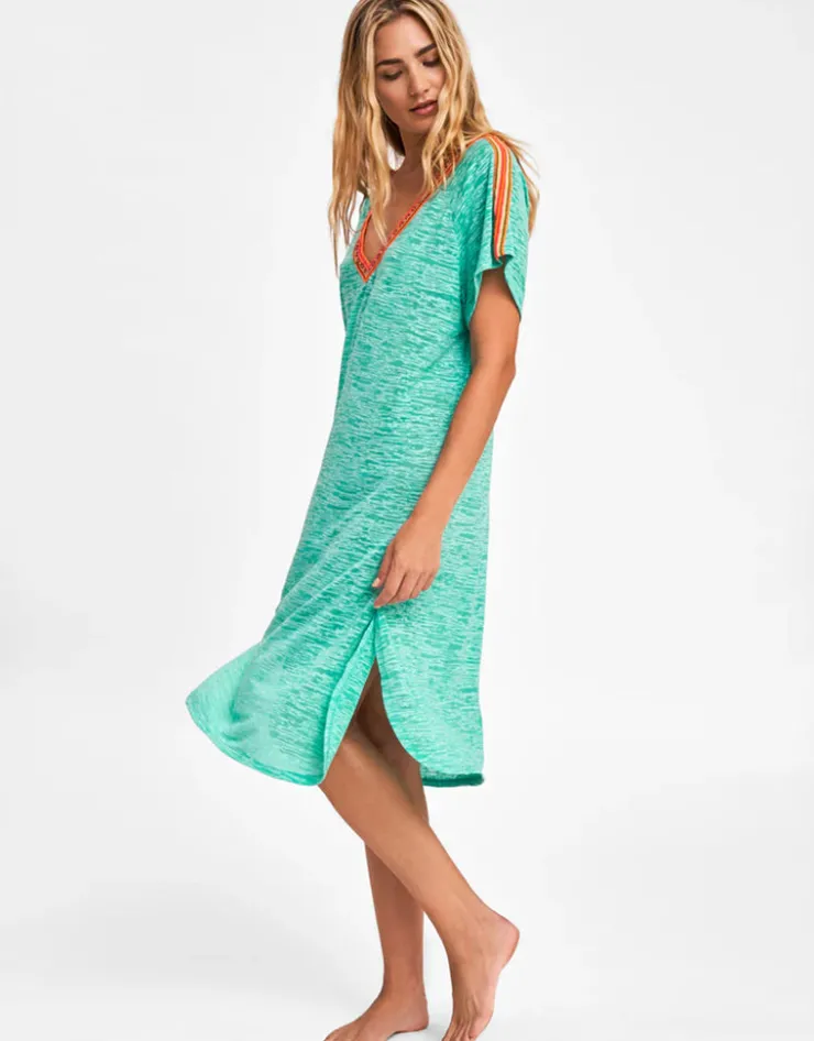 Pitusa V Back Dress - Mint with Orange Outlet