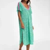 Pitusa V Back Dress - Mint with Pink Online