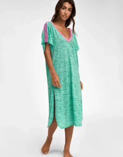Pitusa V Back Dress - Mint with Pink Online