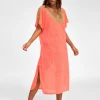 Pitusa V Back Dress - Watermelon Hot
