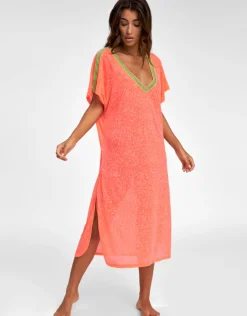 Pitusa V Back Dress - Watermelon Hot