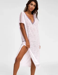 Pitusa V Back Dress - White Fashion