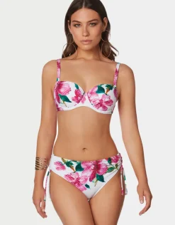 Roidal Valeria Moulded Underwired Bikini Set - White and Floral Hot
