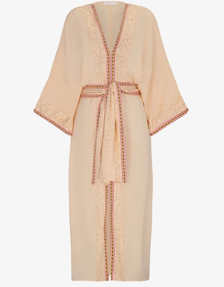 Pitusa Vanessa Sequin Kimono - Melon Clearance