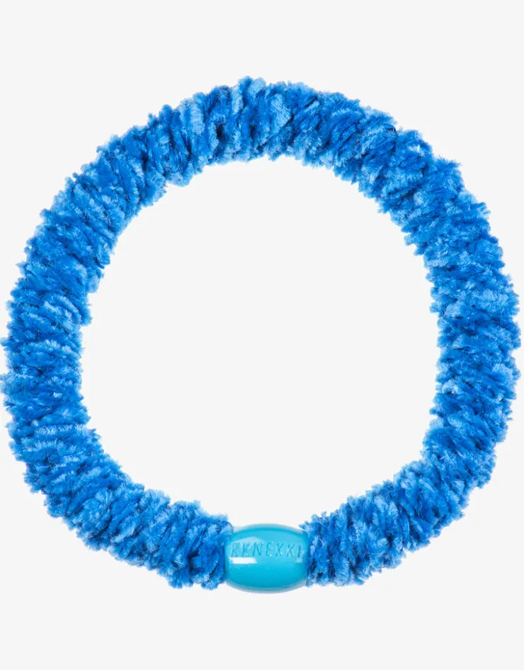 Kknekki Velvet Hair Tie - Electric Blue Hot
