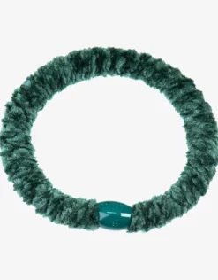 Kknekki Velvet Hair Tie - Green Outlet