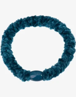 Kknekki Velvet Hair Tie - Petrol Blue Sale