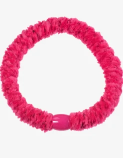 Kknekki Velvet Hair Tie - Strong Pink Fashion