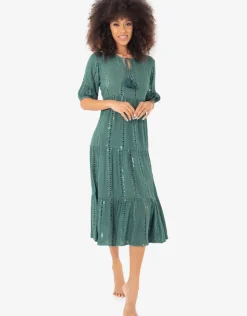Iconique Vera Maxi Dress - Green Outlet