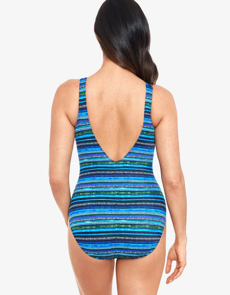 Miraclesuit Veranda Odyssey Swimsuit - Blue Clearance