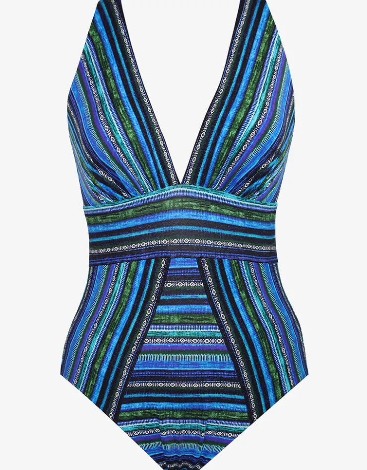 Miraclesuit Veranda Odyssey Swimsuit - Blue Clearance