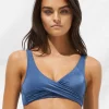 Watercult Viva Energy Twist Front Bikini Top - Denim Dose Outlet