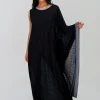 Pitusa Waterfall Sleeve Dress - Black Hot