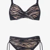 Charmline Wild Adventures Underwired Bikini Set - Tiger Clearance