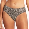 Sea Level Wild Cat Mid Bikini Pant - Animal Outlet