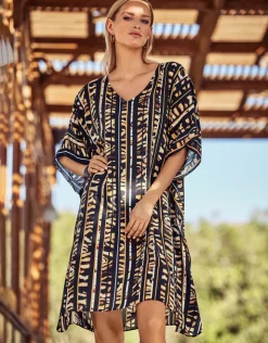 Charmline Wild Noblesse Tunic - Black Nougat Hot