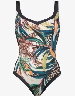 Charmline Wild Swing Swimsuit - Botanical Leo Fashion