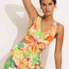 Seafolly Wonderland Twist Front Maxi Dress - Fuchsia Rose Clearance