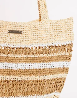 Seafolly Woven Stripe Basket - Natural Online