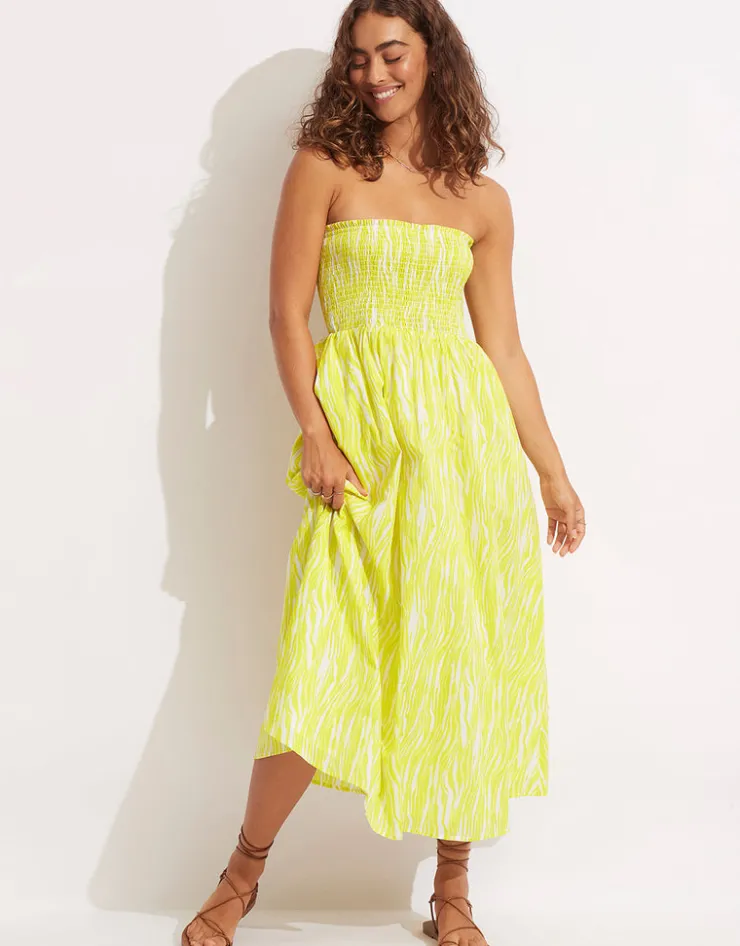 Seafolly Zahara Dress Skirt - Celery Discount