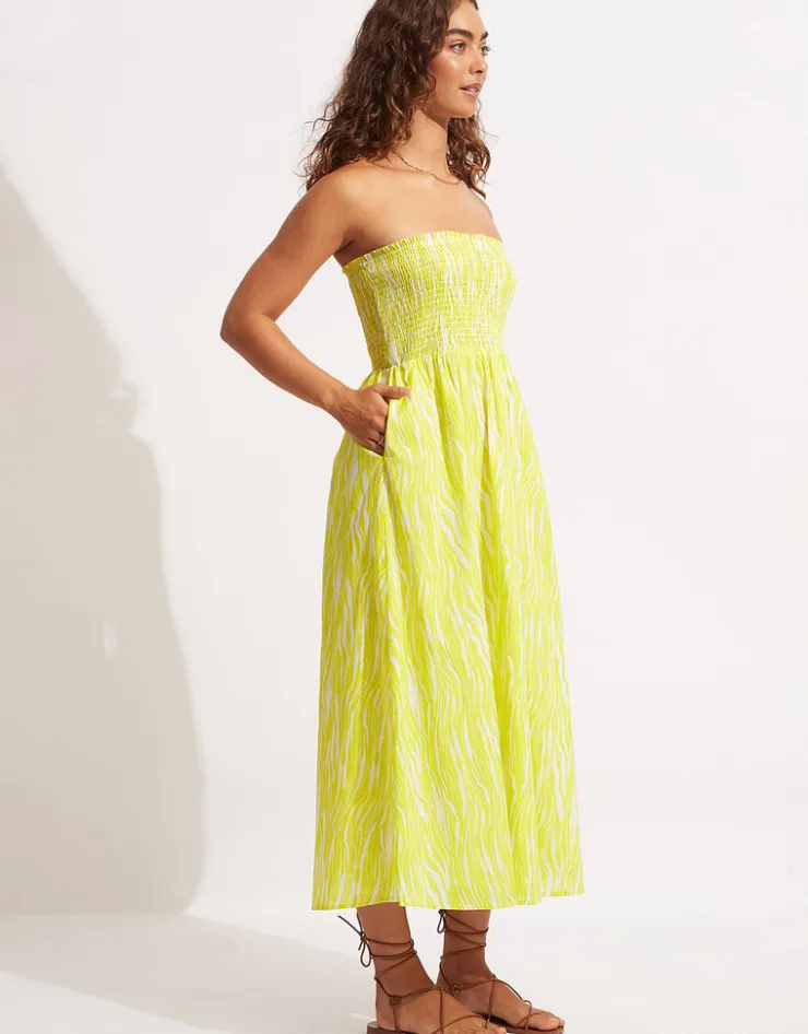 Seafolly Zahara Dress Skirt - Celery Discount