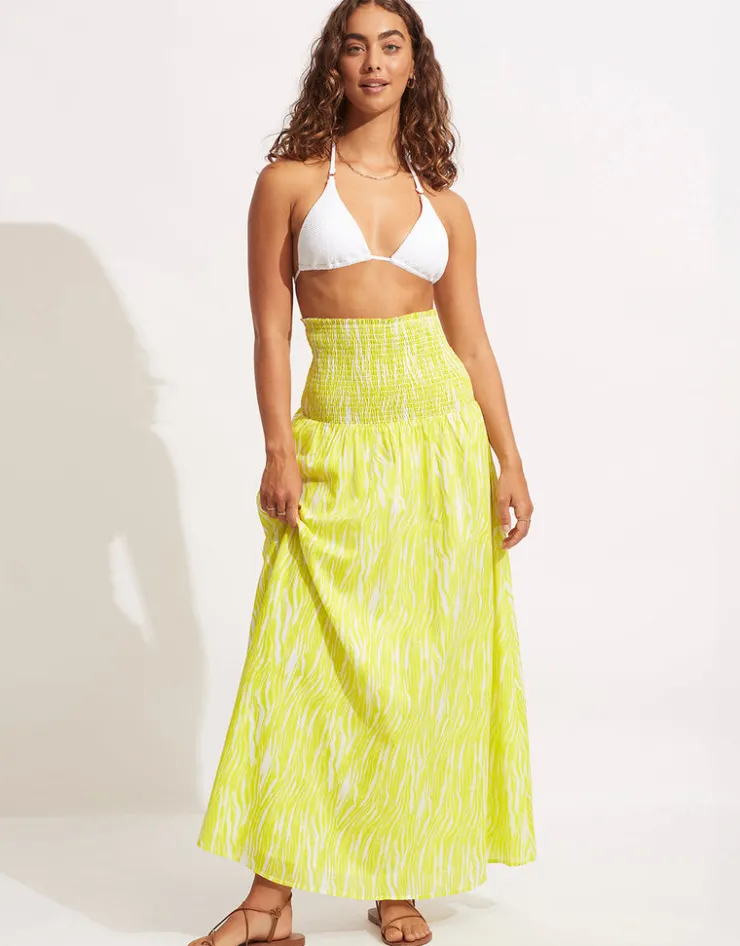 Seafolly Zahara Dress Skirt - Celery Discount