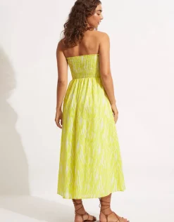 Seafolly Zahara Dress Skirt - Celery Discount