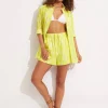 Seafolly Zahara Resort Shirt - Celery Sale