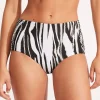 Seafolly Zahara Ruched Side High Waisted Bikini Pant Online