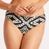 Seafolly Zanzibar Retro Bikini Pant - Black Best