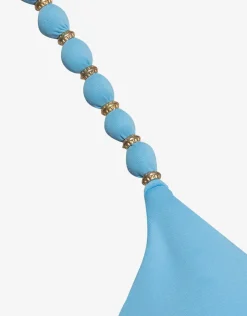ViX Paula Hermanny Zen Beads Parallel Tri Bikini Top - Blue Clearance